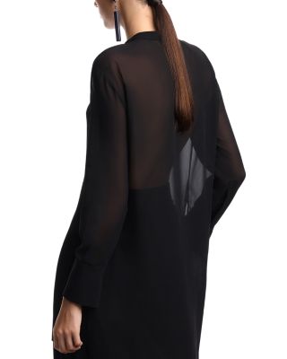 Techno Georgette Long Shirt