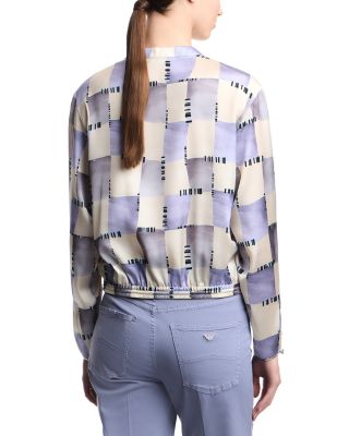 Satin Drawstring Hem Top