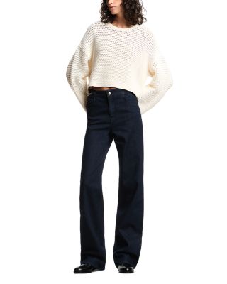 Perforated Link Stitch Sweater