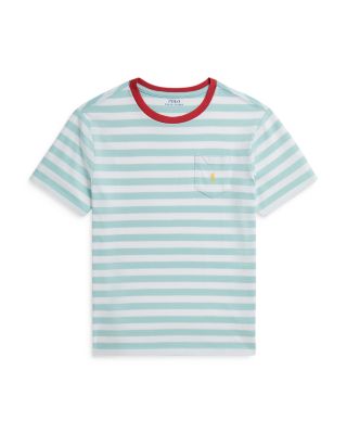 Boys' Striped Cotton Jersey Pocket Tee - Little Kid, Bid Kid