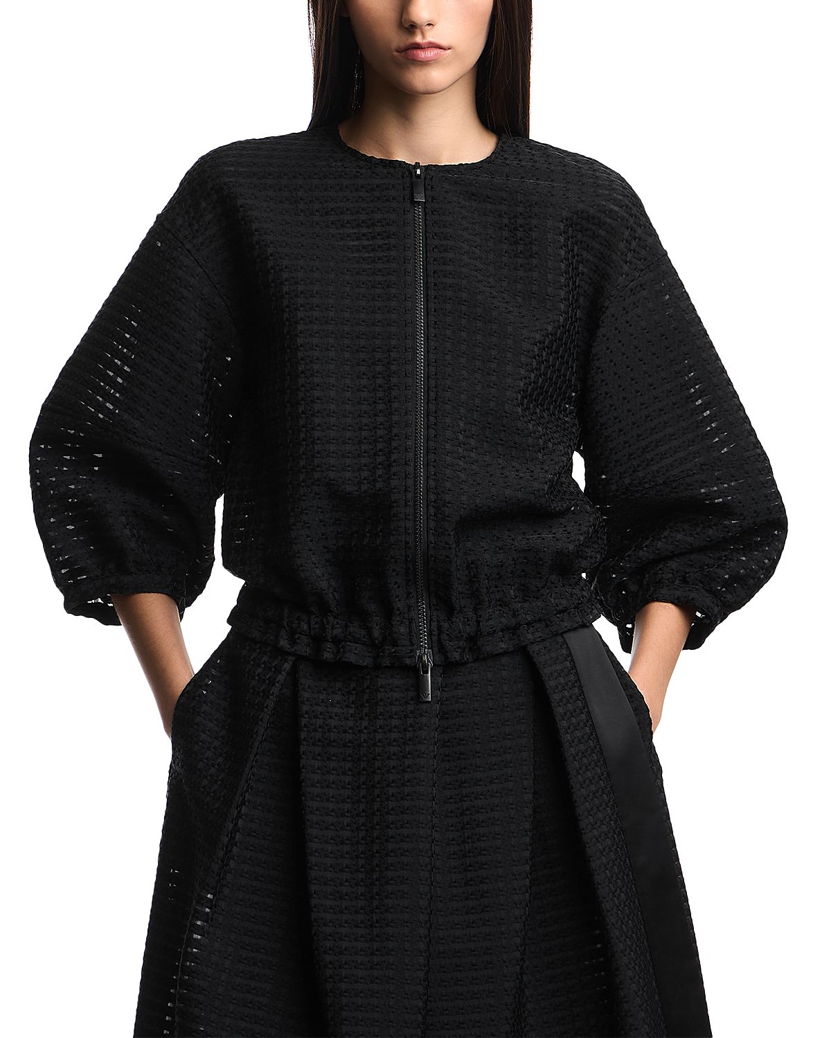 Emporio Armani Vichy 3D Jacquard Jacket
