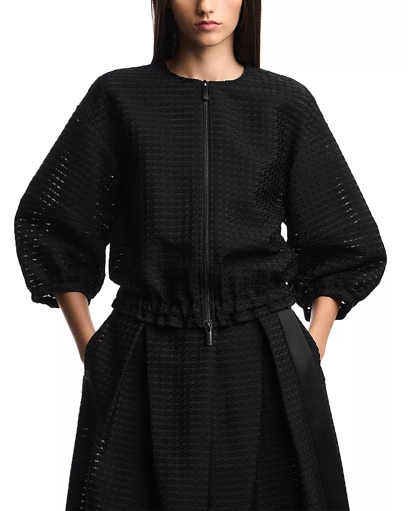 Emporio Armani Vichy 3D Jacquard Jacket