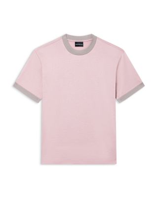 Contrast Hem Cotton Blend T-Shirt