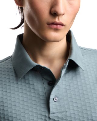 Textured Cotton Polo Shirt