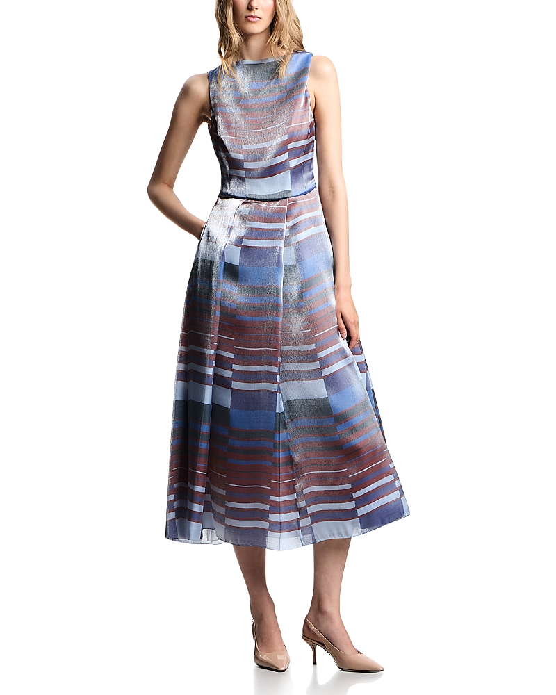 Emporio Armani Geometric Print Midi Dress