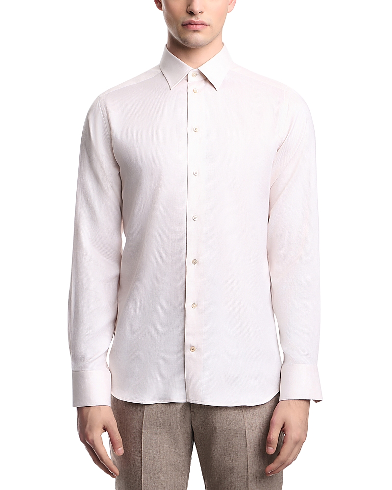 Emporio Armani New York Regular Fit Textured Dress Shirt