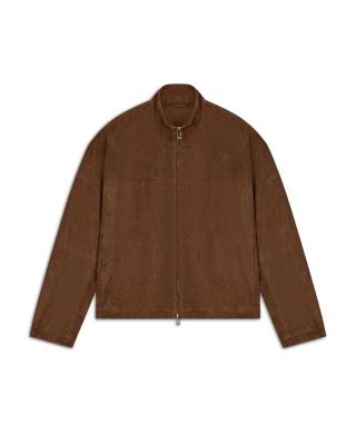 Blouson Perforated Suede Jacket