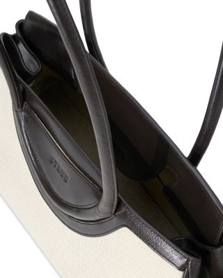 Maude Canvas & Leather Shoulder Bag