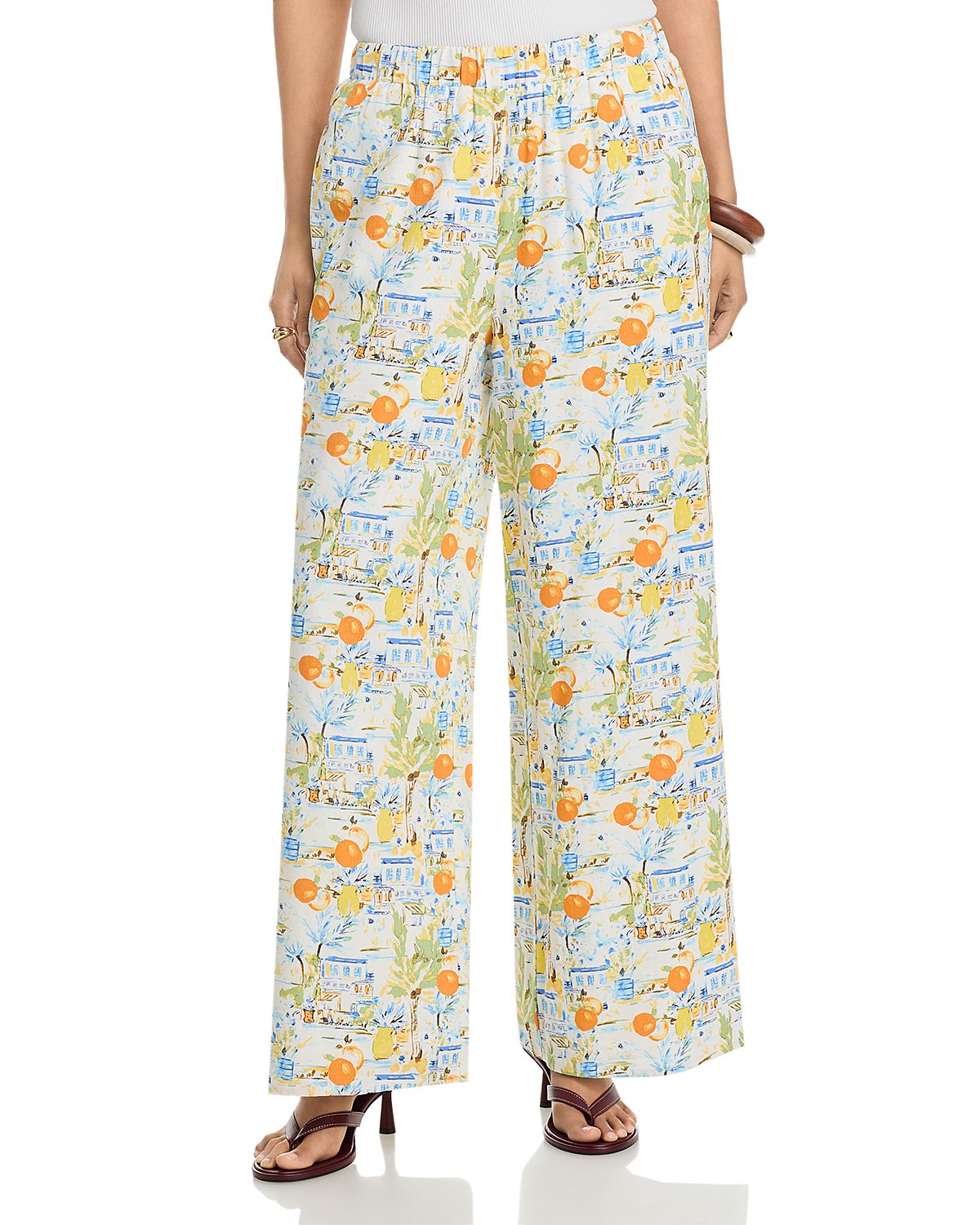 Aqua Beach Vacation Wide Leg Pants - Exclusive