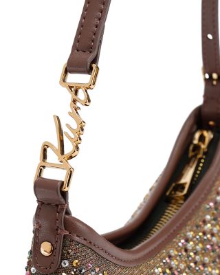 Kurt Mini Crystal Fabric Shoulder Bag