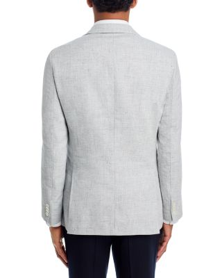 Hutson Linen & Cotton Textured Solid Slim Fit Sport Coat