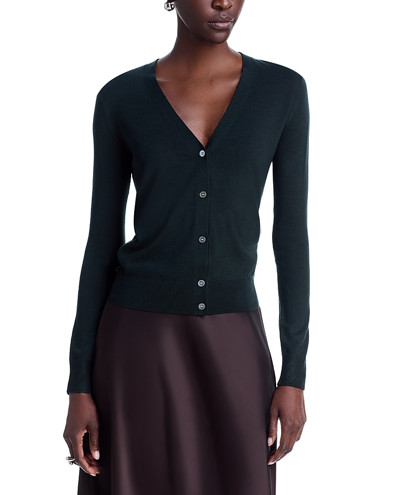 Theory V Neck Regal Cardigan Sweater