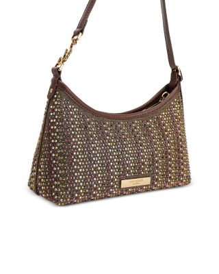 Kurt Mini Crystal Fabric Shoulder Bag