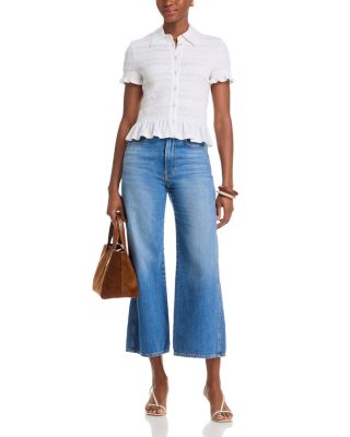 Ellisandra Smocked Ruffled Blouse