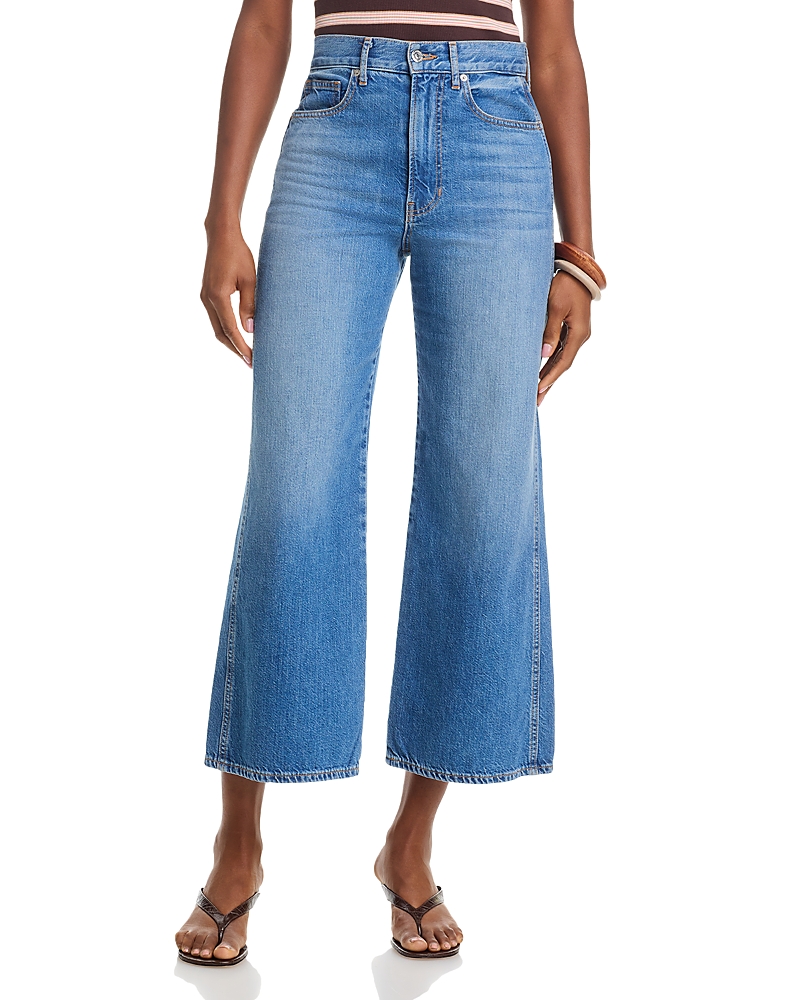 Veronica Beard Taylor High Rise Wide Leg Jeans in French Kiss