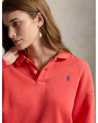Lightweight Fleece Long Sleeve Polo