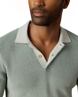Long Sleeve Sunwashed Sweater Polo