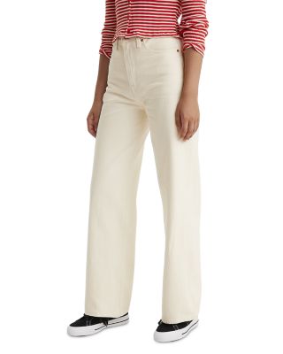 Ribcage Wide Leg Jeans in Barely Freezing