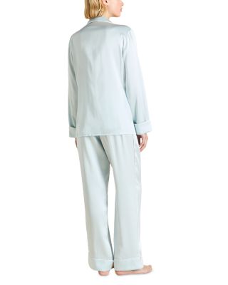 Silk Woven Long Pajama Set
