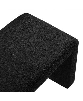  Simba Boucle Fabric Waterfall Long Bench