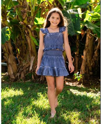  Girls' Kayla Smocked Top and Skirt Set - Little Kid, Big Kid