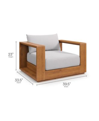 Tahoe Outdoor Patio Acacia Wood Chair