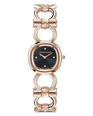 Double Gancini Diamond Watch, 25mm