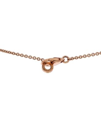  B.Zero1 Pendant Necklace 18K Rose Gold with Diamonds, 17.75"