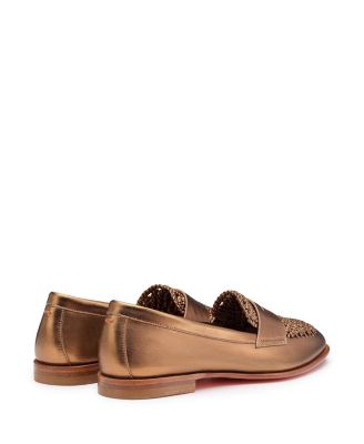  Women's Laminated Leather Penny Loafer