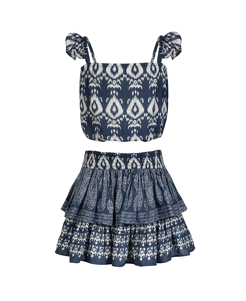 Change of Scenery Girls' Bryn Bubble Top and Smocked Skirt Set - Little Kid, Big Kid