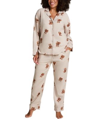 Hunkemoller Jacket Flannel Twill Bear