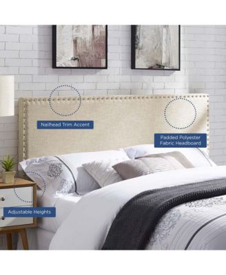 Phoebe Upholstered Fabric Headboard, Queen