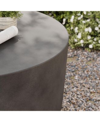 Brion Round Indoor - Outdoor Patio Concrete Coffee Table