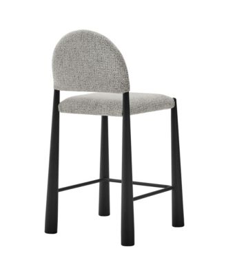 Hayley Upholstered Fabric Counter Stool