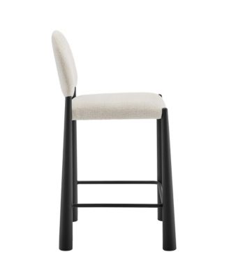  Hayley Upholstered Fabric Counter Stool