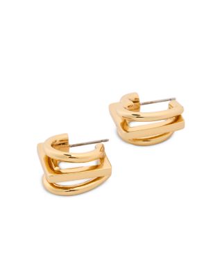 Geo Pop Stacked Hoop Earrings