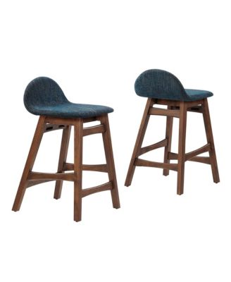  Juno Wood Counter Stool, Set of 2