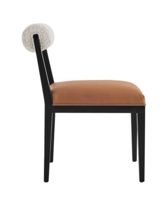  Kai Boucle and Faux Leather Dining Chair