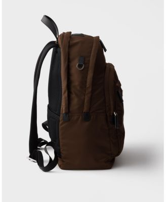  Re-Nylon and Saffiano Leather Backpack