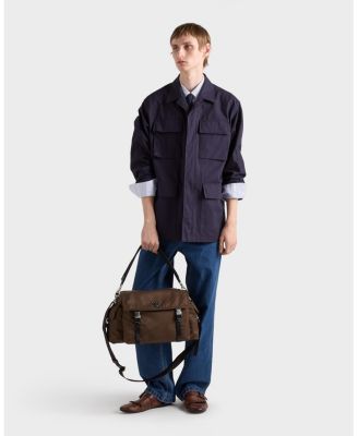  Explore Re-Nylon and Leather Bag