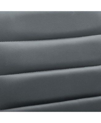  Ripple Armless Mid Back Vinyl Office Chair