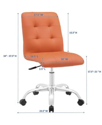 Prim Armless Mid Back Office Chair