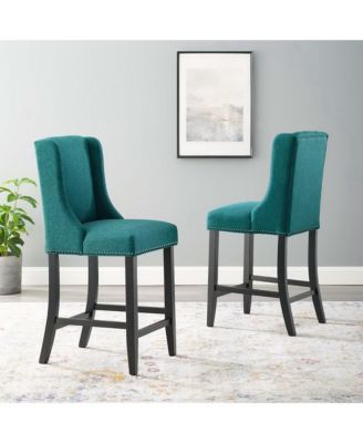  Baron Upholstered Fabric Counter Stool, Set of 2