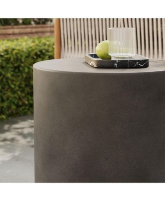 Brion Indoor - Outdoor Patio Concrete Stool