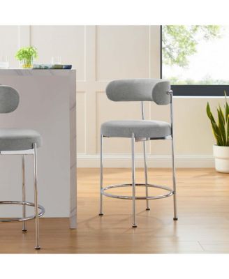 Albie Fabric Counter Stools, Set of 2