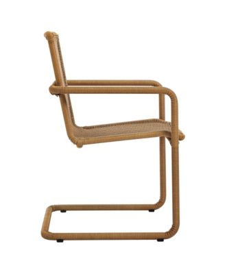 Abacus Outdoor Patio Wicker Dining Chairs, Set of 2