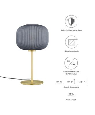 Reprise Glass Sphere Glass and Metal Table Lamp