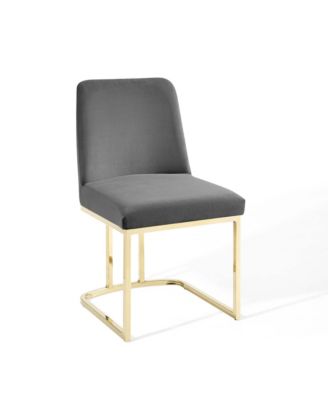 Amplify Sled Base Performance Velvet Dining Chairs, Set of 2