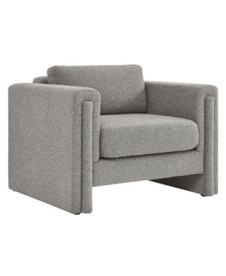 Visible Boucle Fabric Armchair