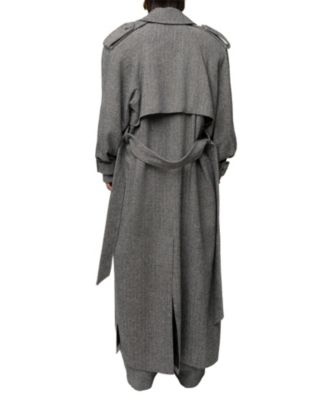  Herringbone Oversized Trench Coat